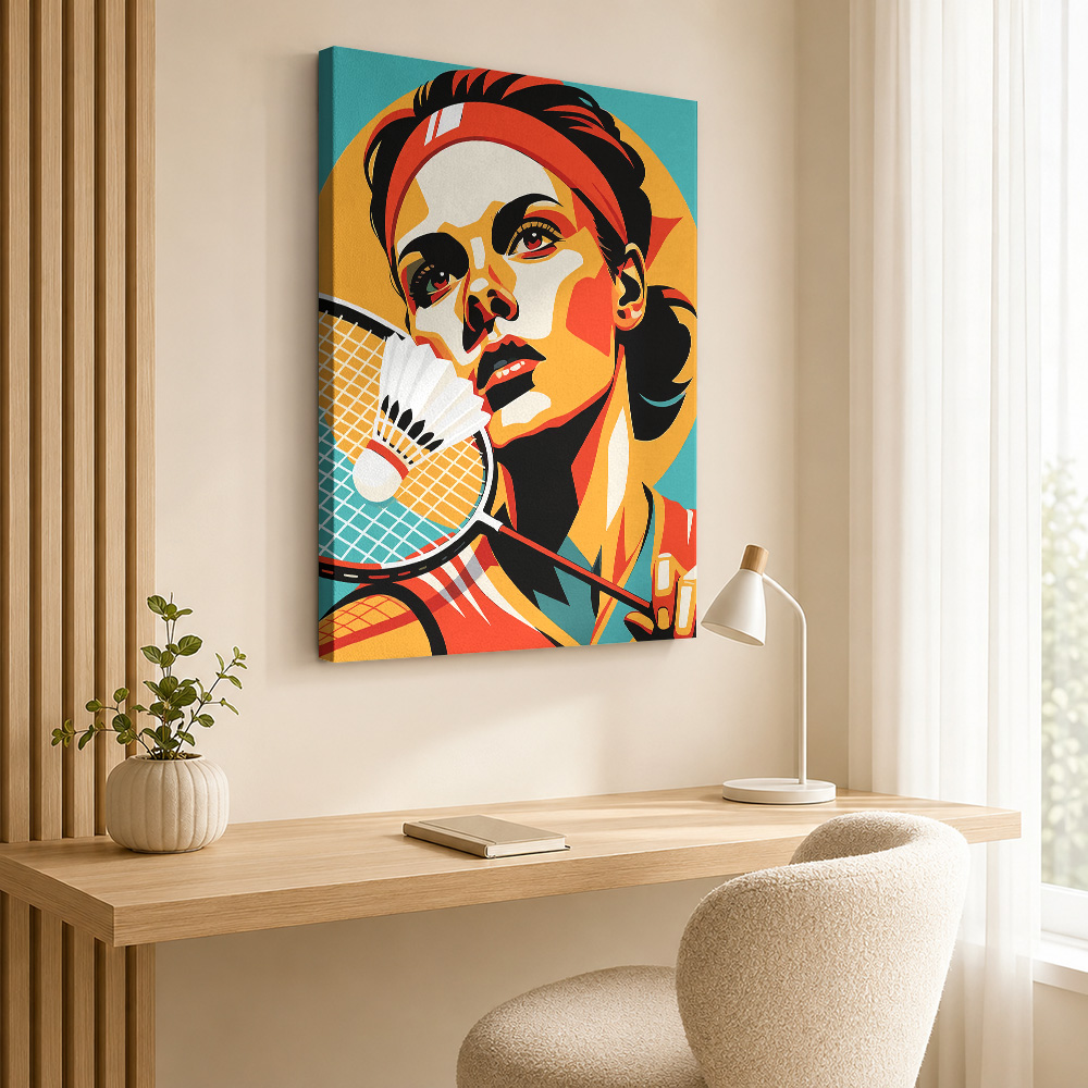 Портрет игрока в бадминтон в р – обзор и цена Badminton Poster