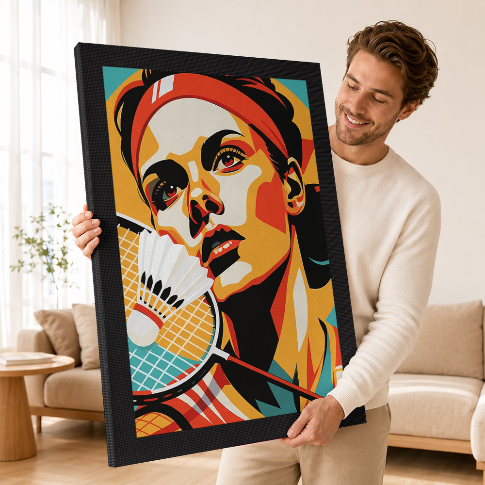 Портрет игрока в бадминтон в р – обзор и цена Badminton Poster