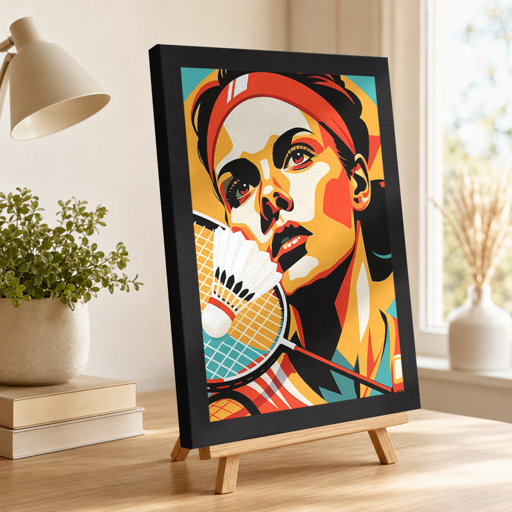 Портрет игрока в бадминтон в р – обзор и цена Badminton Poster