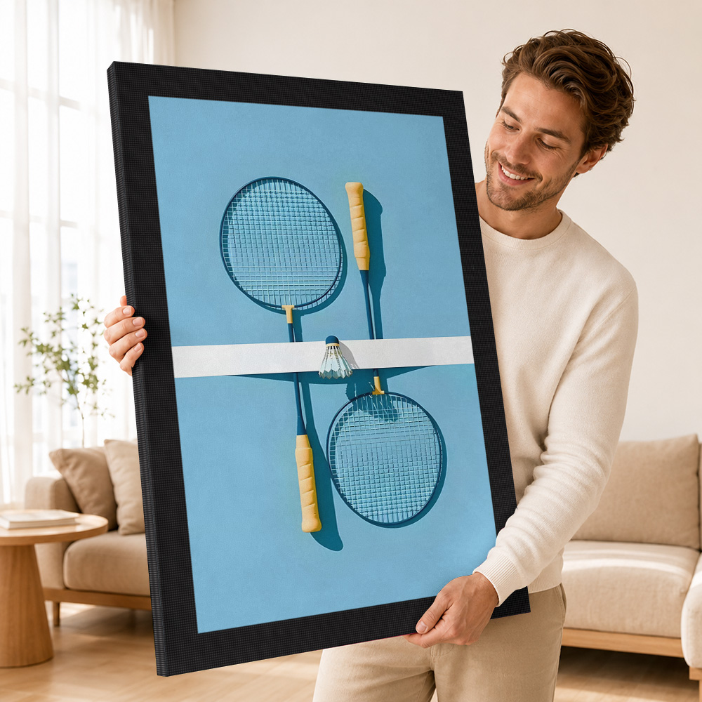 Картина на холсте с изображени – обзор и цена Badminton Poster