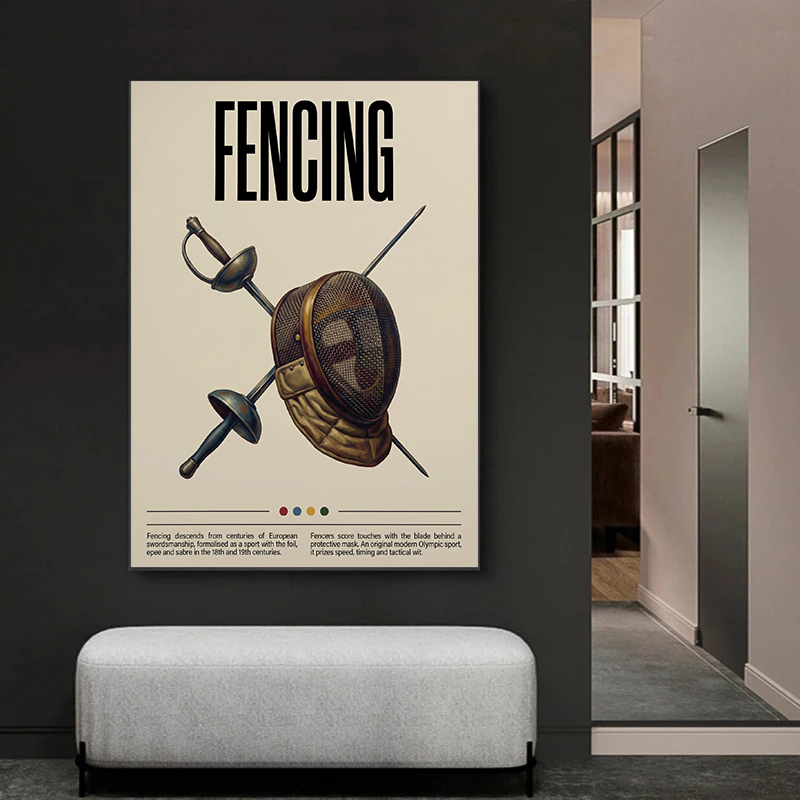 Винтажные ретро-постеры с изоб – обзор и цена Badminton Poster