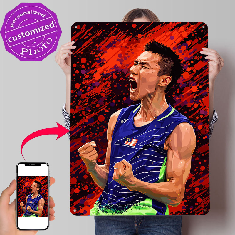Металлическая ретро-табличка с – обзор и цена Badminton Poster