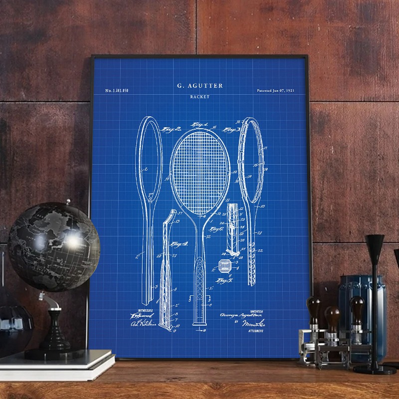 Винтажные патентные постеры и  – обзор и цена Badminton Poster