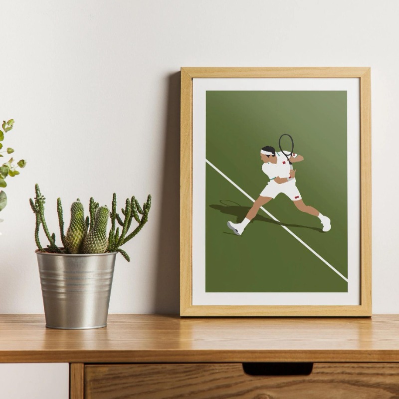 Минималистичный теннисный откр – обзор и цена Badminton Poster